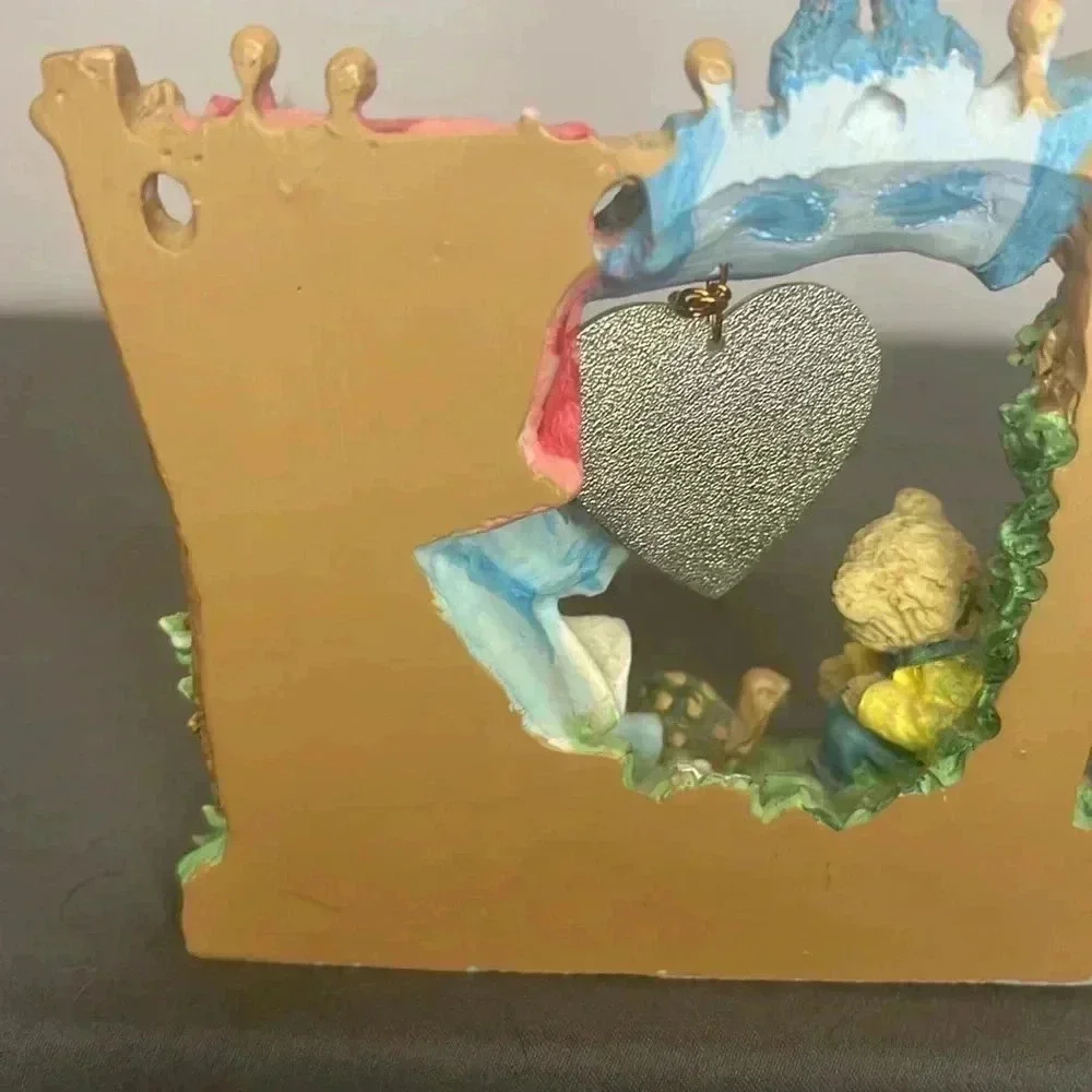 🌼❤🌼 Grandma! Paula's Cherished Treasures Teddy Bears Heart & Flowers Figurine